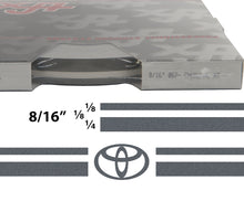 Large Toyota Truck Stripe Kit w/ 8/16" X150' roll - 6 Toyota logos avail in many colors