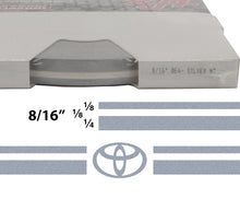 Large Toyota Truck Stripe Kit w/ 8/16" X150' roll - 6 Toyota logos avail in many colors