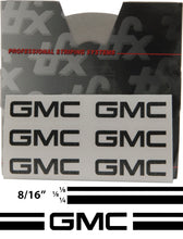 Large GMC Truck Stripe Kit w/ 8/16" X150' roll - 6 GMC logos avail in many colors