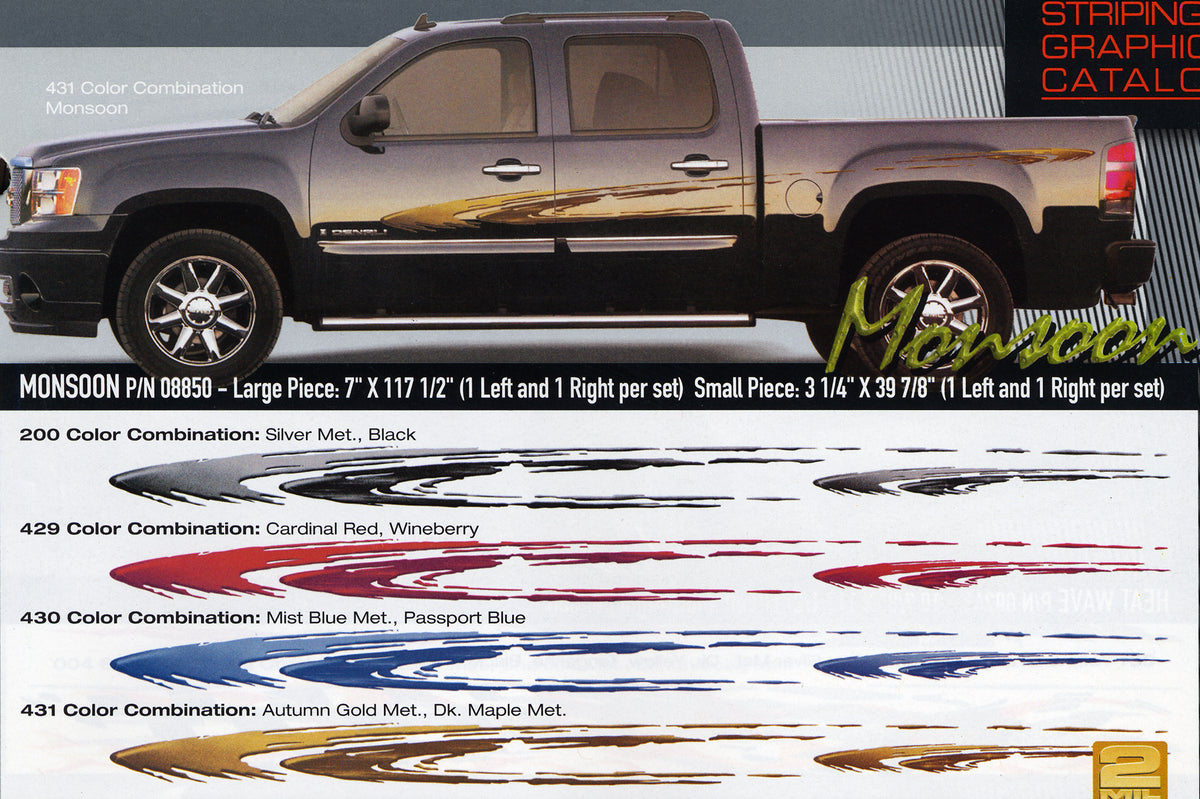 Universal Products MONSOON kit in several colors – karstripes.com