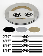 Stripe Kits for Hyundai avail in 3 colors and 4 stripe configurations