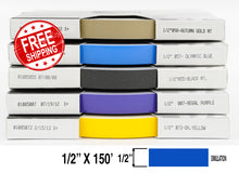 1/2" x 150' Half Inch Roll of Solid Premium Accent Stripe in many colors