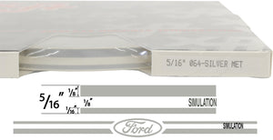 Large FORD Stripe Kit - 150' roll X 5/16" plus 6 FORD ovals avail in many colors