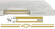 Large Bowtie Stripe Kit - 150' roll X 5/16" plus 6 Chevy Bowties avail in many colors