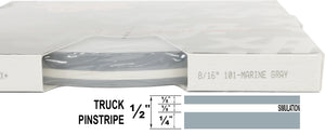 Half Inch Wide Truck PinStripe 1/2" (8/16") x 150' Roll Accent Pinstripe Stripe