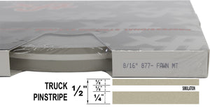 Half Inch Wide Truck PinStripe 1/2" (8/16") x 150' Roll Accent Pinstripe Stripe