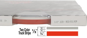Half Inch Wide 2 Color Truck PinStripe 1/2" x 150'  Accent Striping