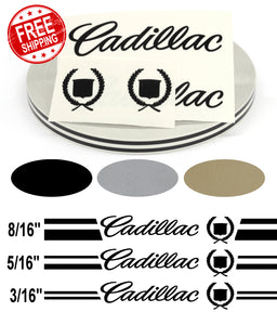 Stripe Kits for Cadillac with lettering avail in 3 colors and 3 stripe configurations