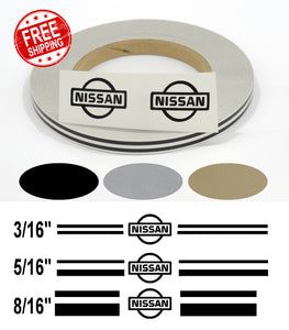 Stripe Kits for Nissan avail in 3 colors and 3 stripe configurations
